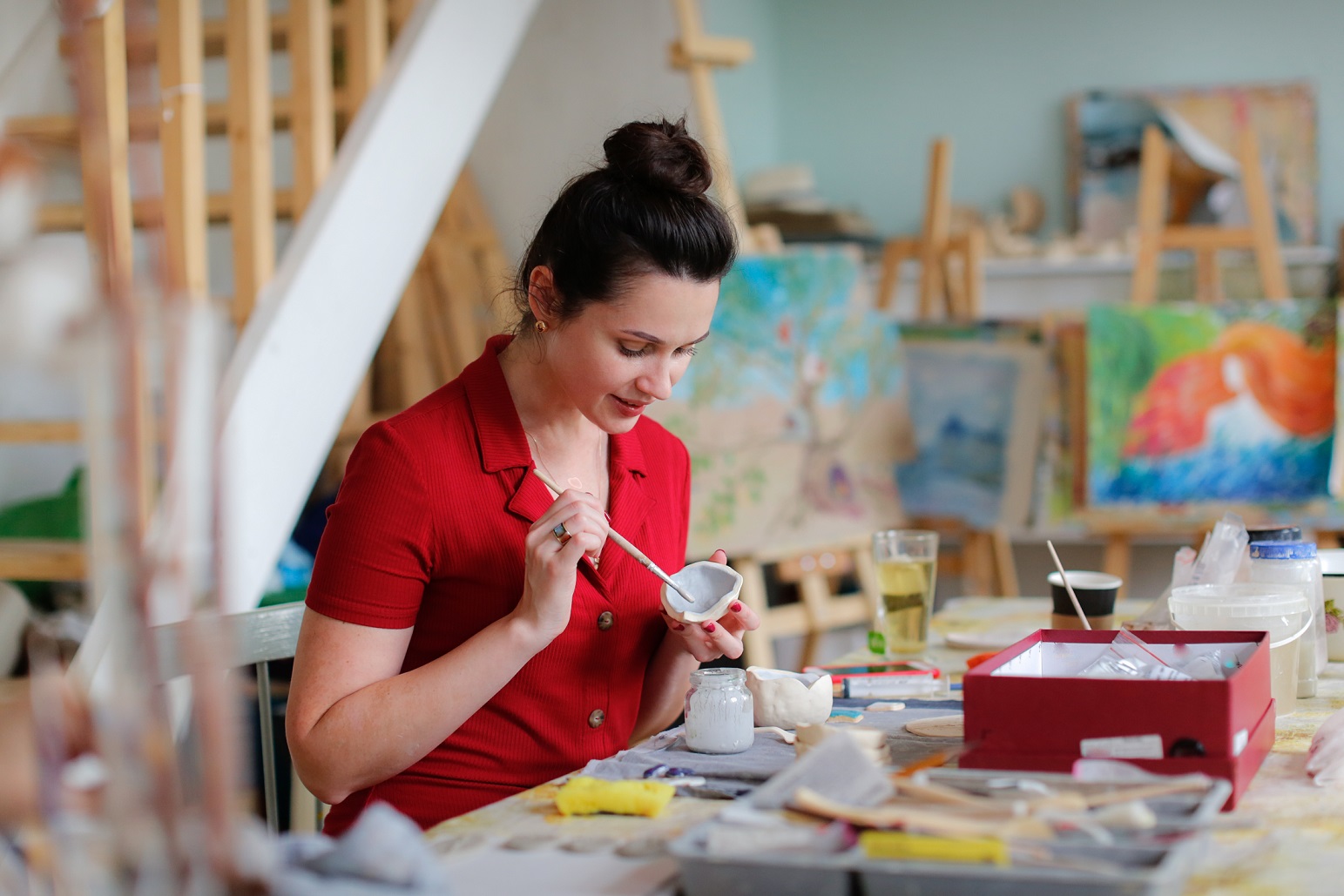 woman-in-red-dress-with-dark-hair-enamel-paints-2022-11-11-06-47-15-utc